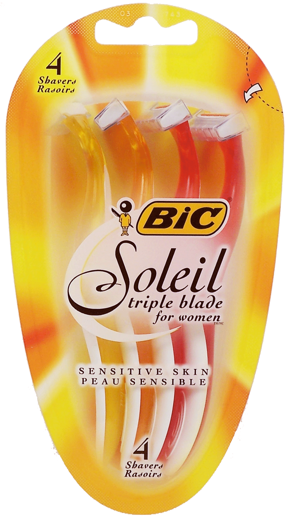 Bic&nbsp;Soleil&nbsp;triple blade disposable razor for women, sensitive skin Full-Size Picture